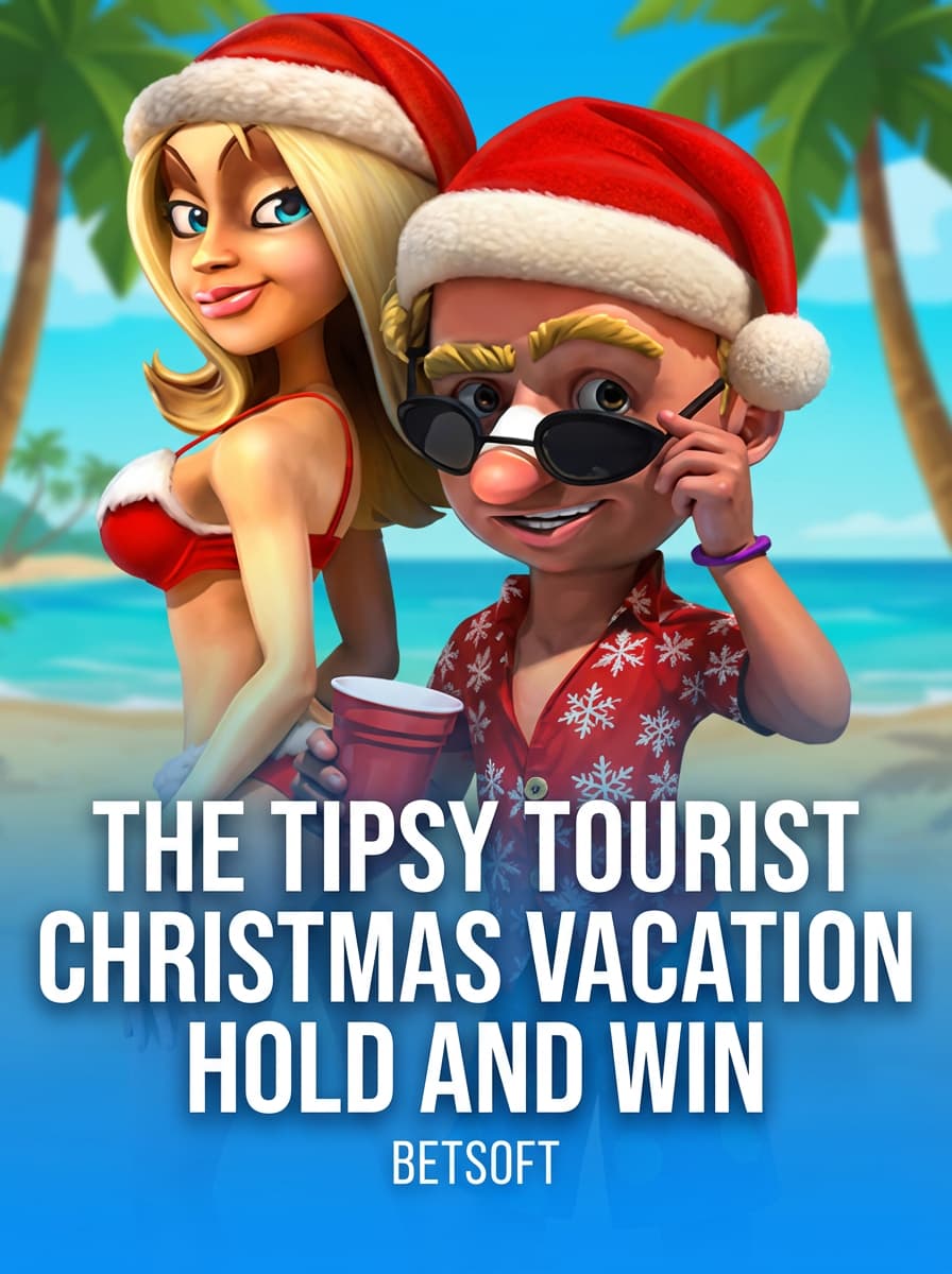 The Tipsy Tourist Christmas Vacation - Hold and Win by Betsoft - Play at Acebet
