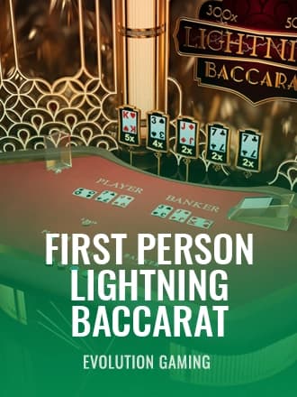 First Person Lightning Baccarat by Evolution Gaming - Play at Acebet