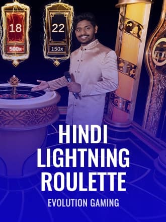 Hindi Lightning Roulette by Evolution Gaming - Play at Acebet