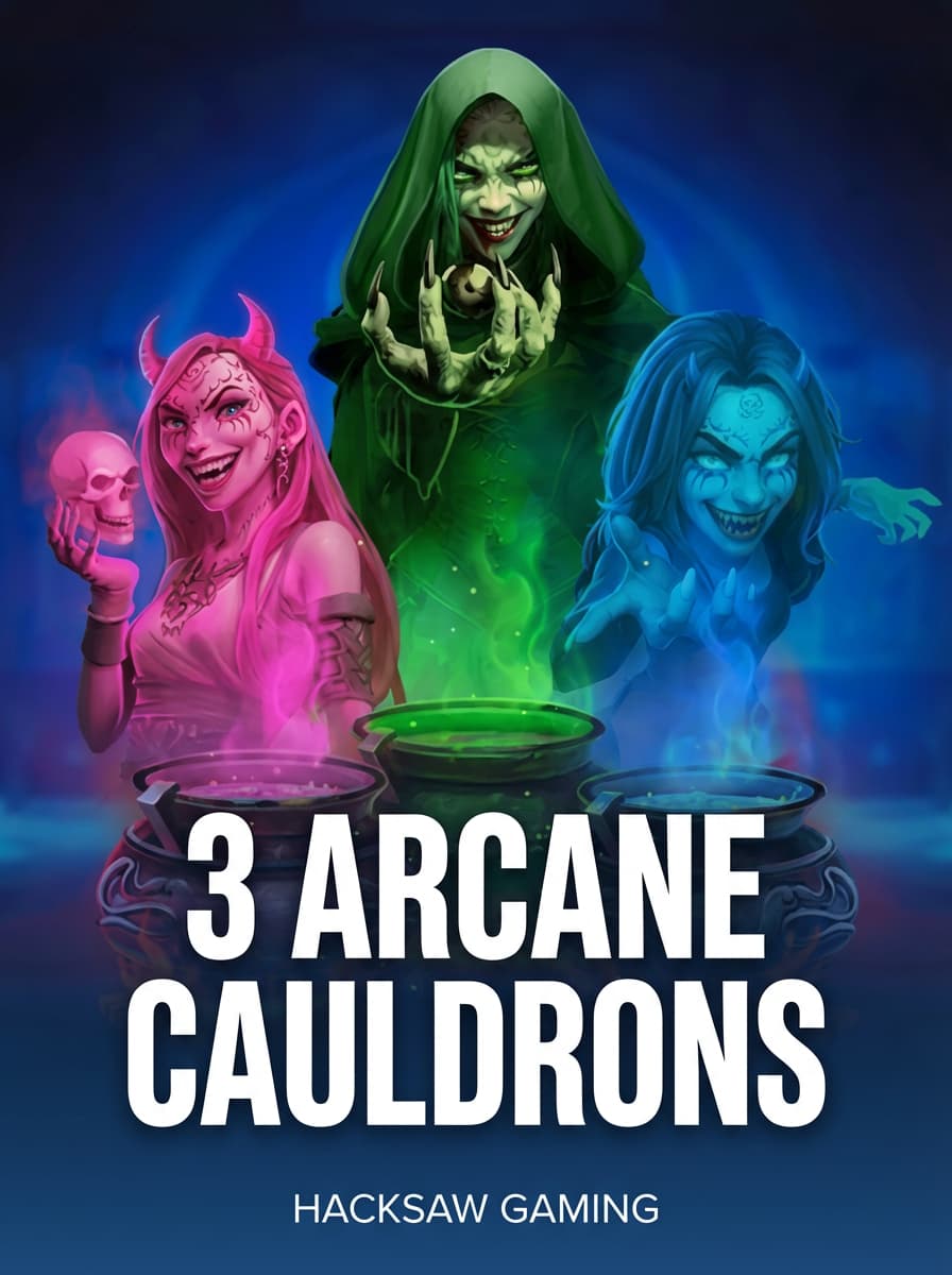 3 Arcane Cauldrons by Hacksaw Gaming - Play at Acebet