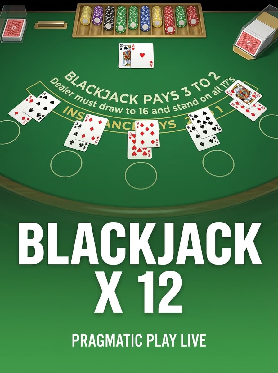 BlackjackX 12 by Pragmatic Play Live - Play at Acebet