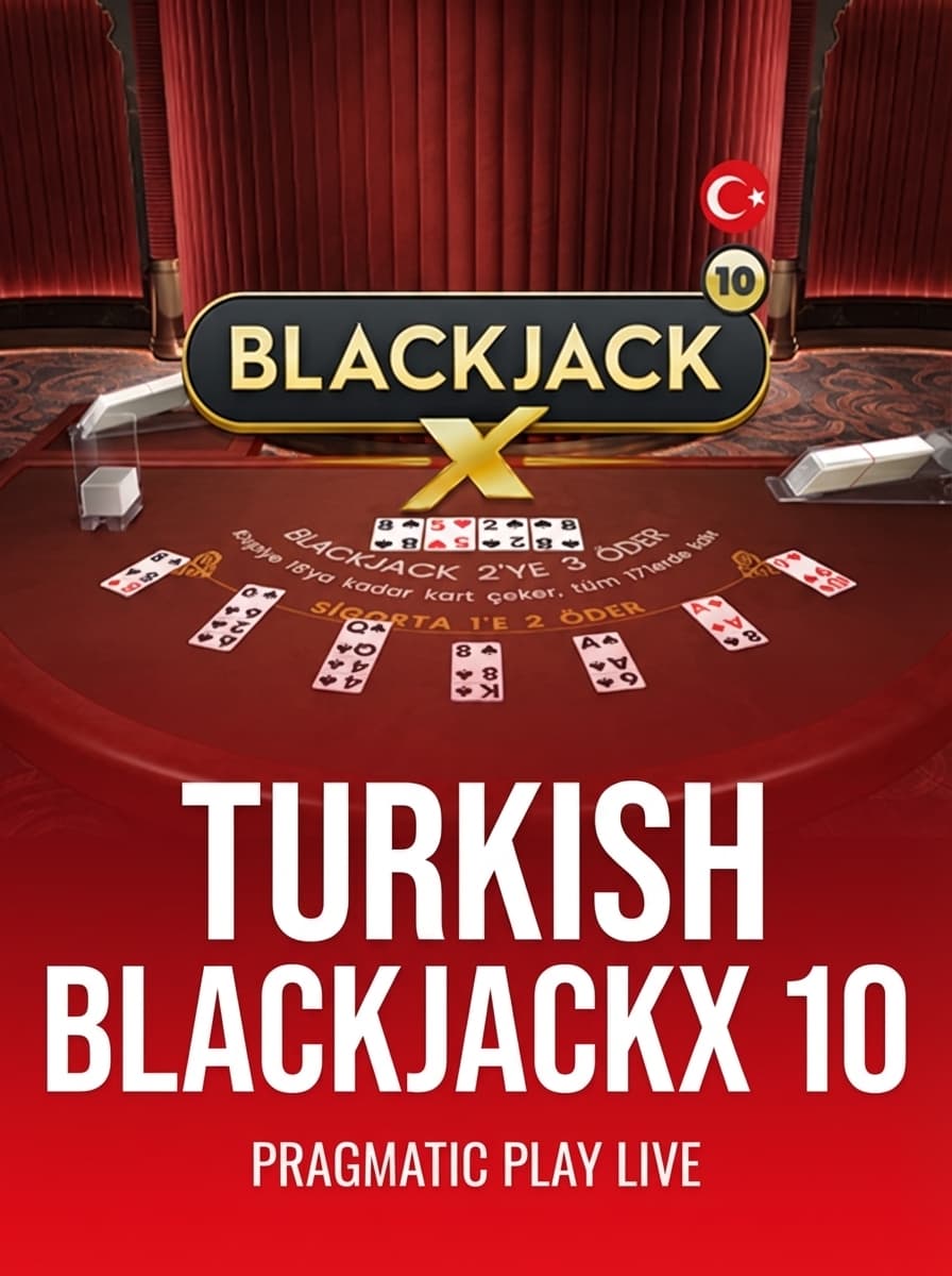 Turkish BlackjackX 10 by Pragmatic Play Live - Play at Acebet