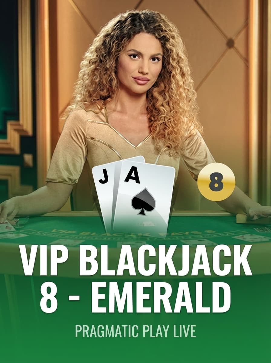 VIP Blackjack 8 - Emerald by Pragmatic Play Live - Play at Acebet